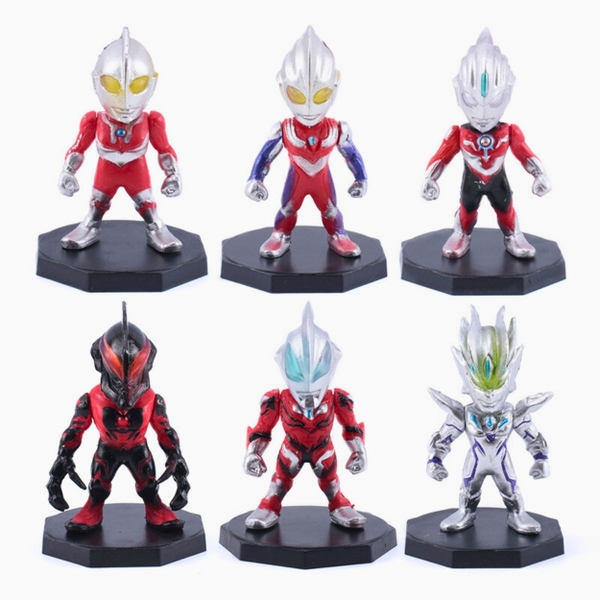 Mô Hình Bộ chibi 6 nhân vật siêu nhân điện quang bản B - Cao 6-7cm - nặng 150gram - Phụ Kiện : Đế Ghép - Figure Siêu Nhân - No box : bọc túi OPP - N3-K53-T4-S3