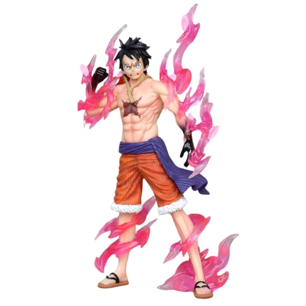 Mô hình OnePiece Luffy Haki hoa anh đào dáng đứng - Cao 24cm - ngang 11cm - nặng 180gram - Phụ kiện : Đế Kẹp chân - Figure One Piece - No Box