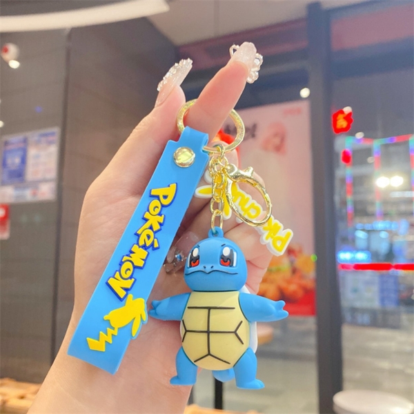 Móc khóa Rùa nước Squirtle - Dây móc dài : 10cm - mô hình Rùa nước Squirtle  Cao : 5.5cm - Nặng 45gram - No Box : Bọc túi OPP - N3-K14-T4-S3
