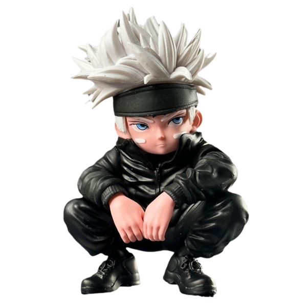 Mô Hình Gojo Satoru AI chibi ngồi - Cao 12cm - nặng 290gram - Box màu - Figure anime Jujutsu Kaisen - N1-K54-T1-S3
