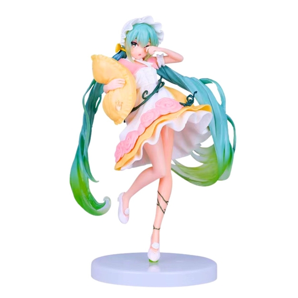 Mô Hình Hatsune Miku ôm gối - Cao 20cm - nặng 250gram - Figure Miku - Có Hộp màu