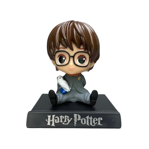 Mô Hình lắc đầu hary potter cầm cú mèo - Cao 12cm - nặng 150gram - Phụ kiện : đế + miếng dán - FULL BOX : box màu - N3-K28-T3-S3