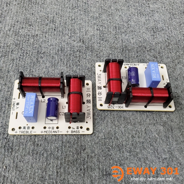 Mạch Phân Tần Loa 3 Đường Tiếng HX-328 - Dùng 1 Bass 1 Mid 1 Treble