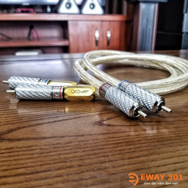 Dây Av QED Chống Nhiễu 2 Lớp Mạ Bạc Chính Hãng Đến Từ Anh Quốc