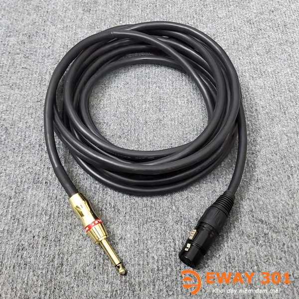 Dây Micro Hitachi Bãi Nhật Xịn Dài 5m - Dây 6 Ly ra Canon Cái