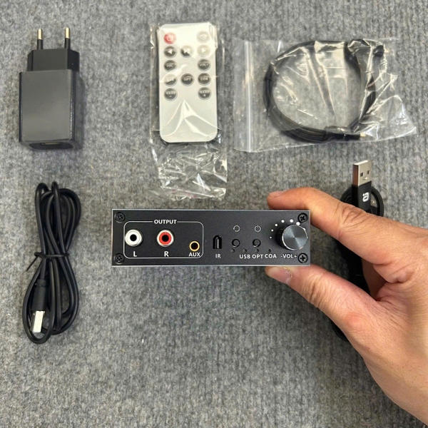 DAC JNET DA500 – Giải mã 24 bit/192 kHz, Optical, Coaxial, USB