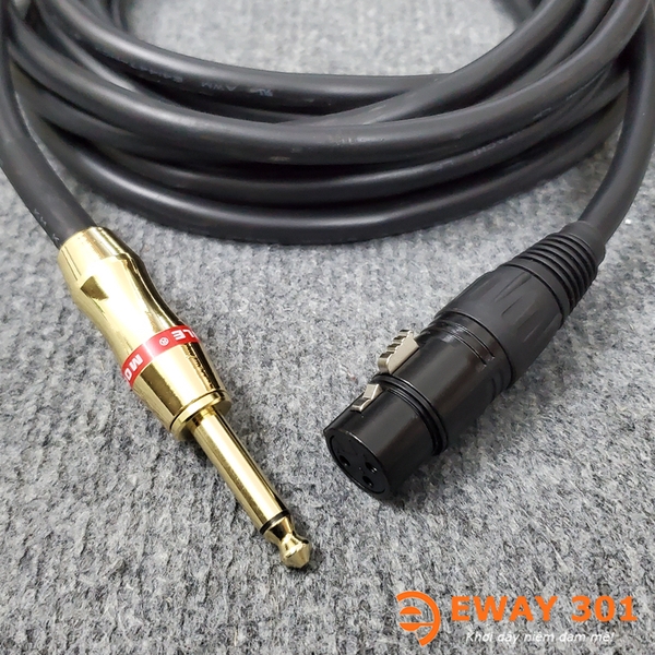 Dây Micro Hitachi Bãi Nhật Xịn Dài 5m - Dây 6 Ly ra Canon Cái