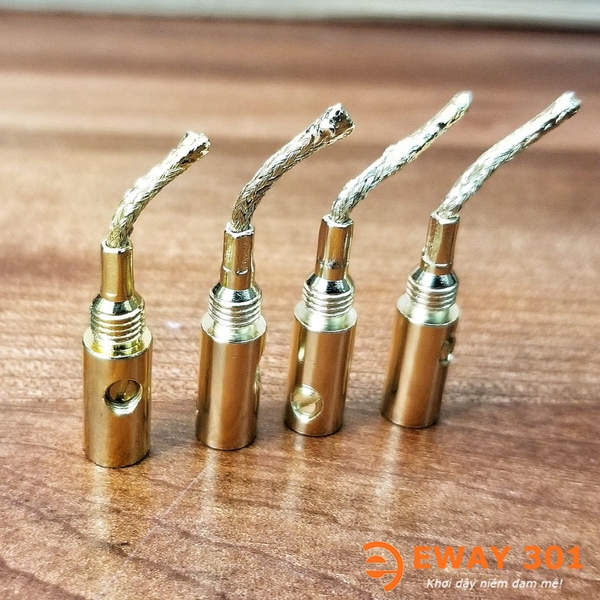 Cặp Giắc Loa Mỏ Chim Mềm Đồng Xịn