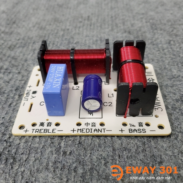 Mạch Phân Tần Loa 3 Đường Tiếng HX-328 - Dùng 1 Bass 1 Mid 1 Treble