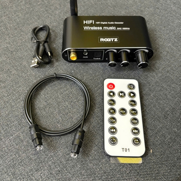Đầu Giải Mã DAC ROGTZ R09.Eco, Có Bluetooth, Optical, Chỉnh Bass Treble