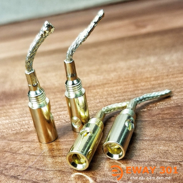 Cặp Giắc Loa Mỏ Chim Mềm Đồng Xịn