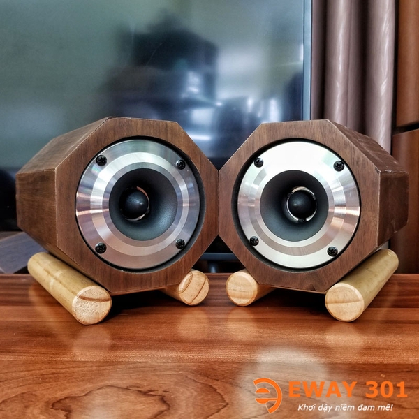 Cặp Loa Treble Pioneer P08802 Lắp Vỏ Gỗ Bát Giác Độc Đáo