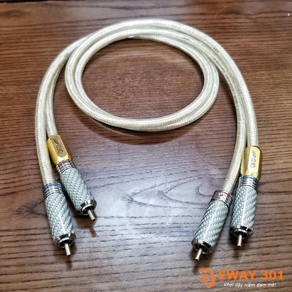 Dây Av QED Chống Nhiễu 2 Lớp Mạ Bạc Chính Hãng Đến Từ Anh Quốc