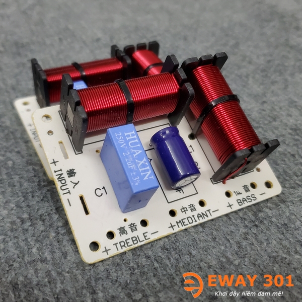 Mạch Phân Tần Loa 3 Đường Tiếng HX-328 - Dùng 1 Bass 1 Mid 1 Treble