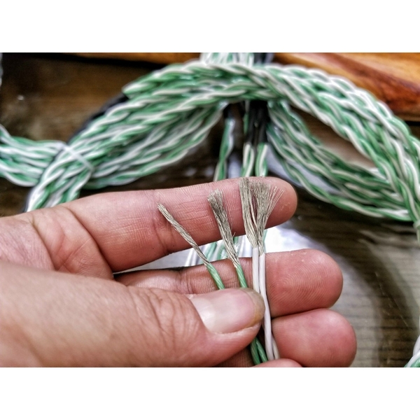 Bộ Dây Loa Quân Sự Đồng Mạ Bạc Tết 4 Lõi (Bộ 2.5m - 2 vế 5m)