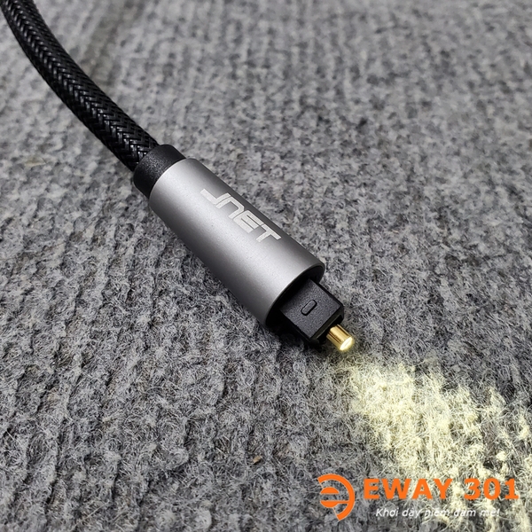 Dây Quang Học Optical JNET 1 Đầu Vuông Góc 1 Đầu Thẳng - Dài 2m