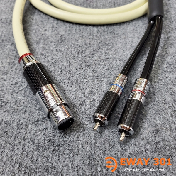 Dây Jack Canon Cái ra 2 AV/RCA WBT 888 - Dây Tín Hiệu Dùng Cho Loa SUB Điện