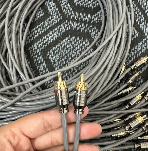 Cặp Dây Tín Hiệu 2 Đầu Hoa Sen 1 mét - Dây Proterial Nhật giắc Pailiccs