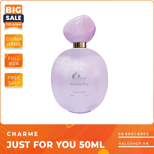 nuoc hoa charme just for you 50ml chinh hang gia re danh cho nu