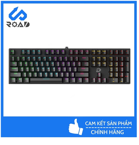 BÀN PHÍM DAREU EK810 MULTI-LED BLACK (USB/MULTI LED/RED SWITCH)