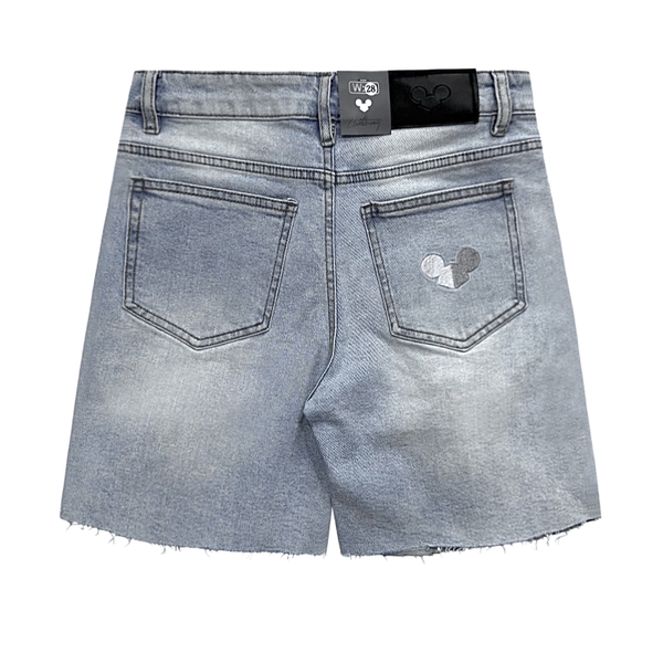 JEAN SHORTS rách gấu (lightblue) Chuột Trắng