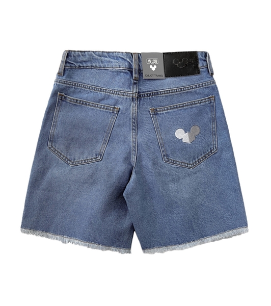 JEAN SHORTS (rách gấu) Chuột Trắng