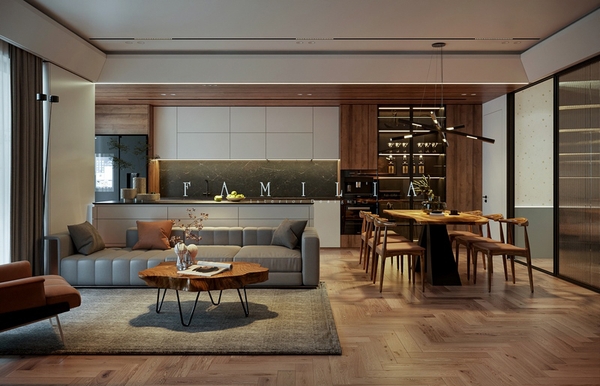 THIẾT KẾ CĂN HỘ UDIC COMPLEX 128sqm FAMILIA