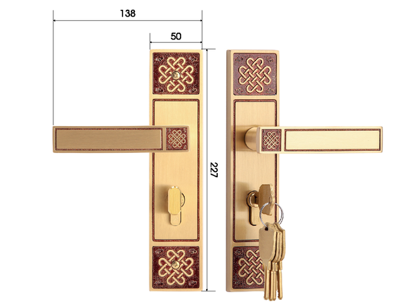 Khóa Cửa Chính CLK319 BRASS