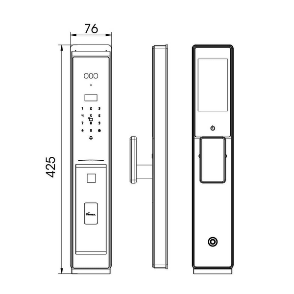 Khóa Thông Minh Nhận Diện Khuôn Mặt Face ID - 3D | EL966 VF CNC Loại Không Remote