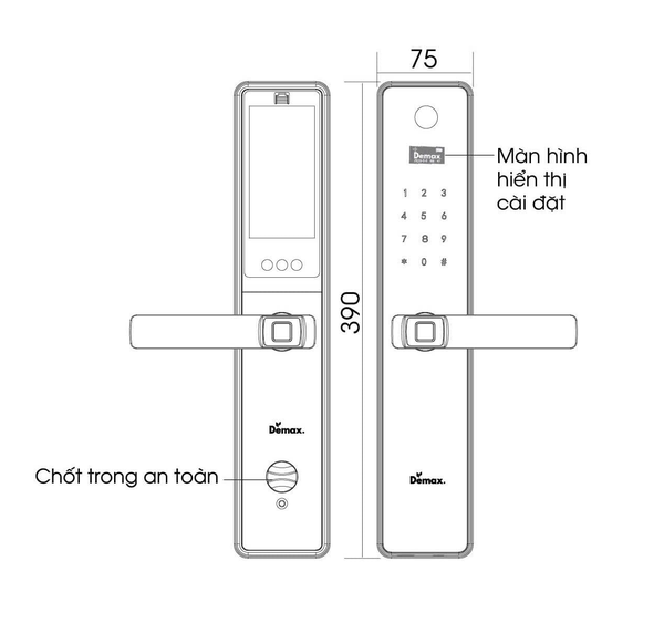 Khóa Điện Tử - Màn Hình Chuông | EL-C626 AC