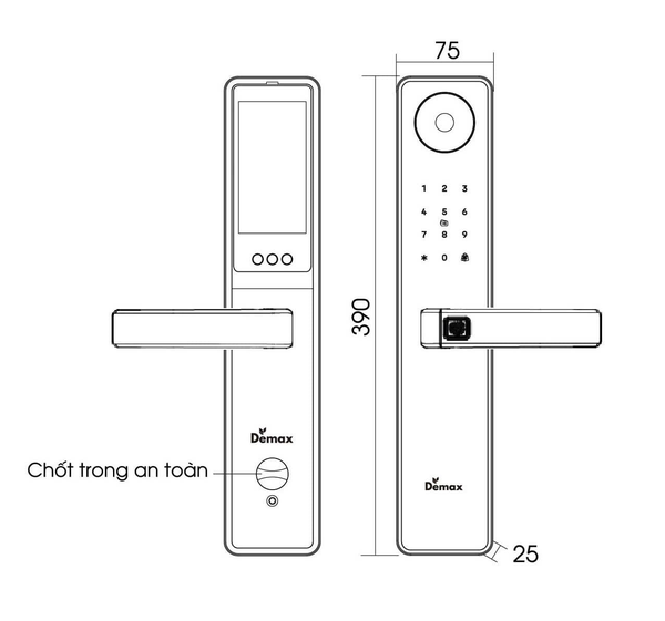 Khóa Điện Tử - Màn Hình Chuông | EL-C66 GS