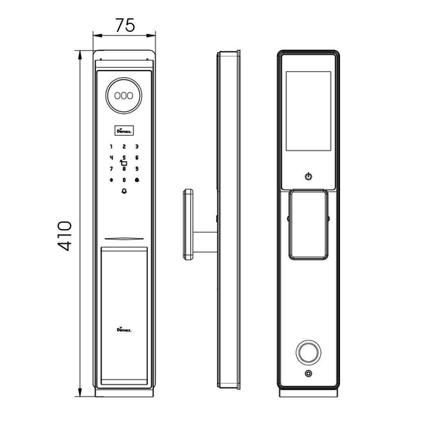 Khóa Thông Minh Nhận Diện Khuôn Mặt Face ID - 3D | EL919 AC Loại Không Remote