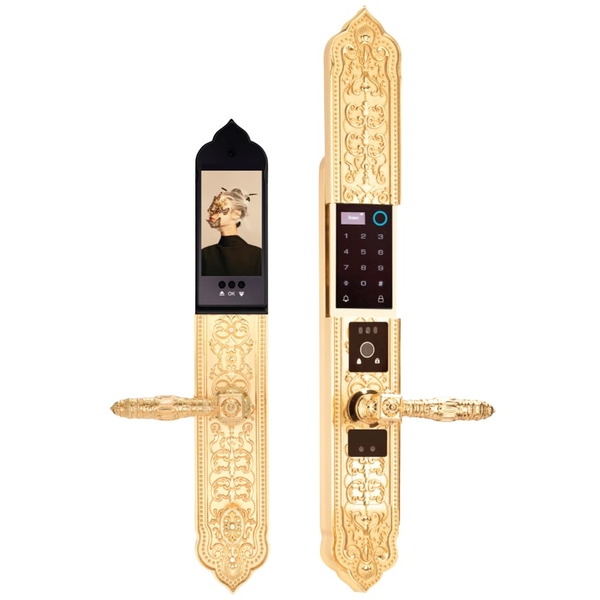 Khóa Biệt Thự Tân Cổ Điển Face Id 3d - EL9882 24K BRASS