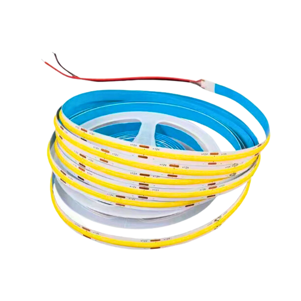 LED 12V - COB 320 Bóng/m dán bậc thang thông minh - Màu Vàng Nắng - Có Phủ Keo Chống Nước - Cuộn 5 Mét