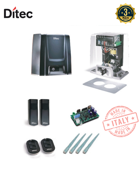Bộ Động Cơ Cổng Trượt Ditec ION 6 (24V) - 600 Kg/Cánh