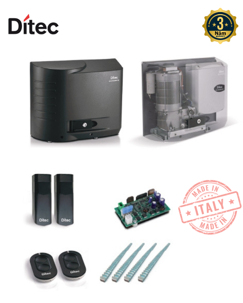 Bộ Động Cơ Cổng Trượt Ditec 18EP (230V) - 1800 Kg/Cánh