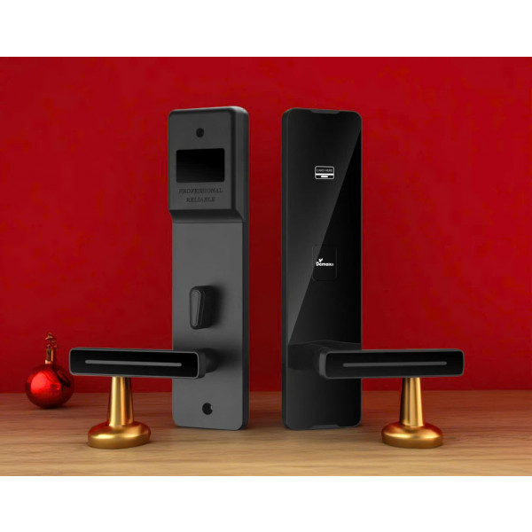 Khóa Khách Sạn Tích Hợp Đầu Đọc Thẻ | HEL606BL CNC