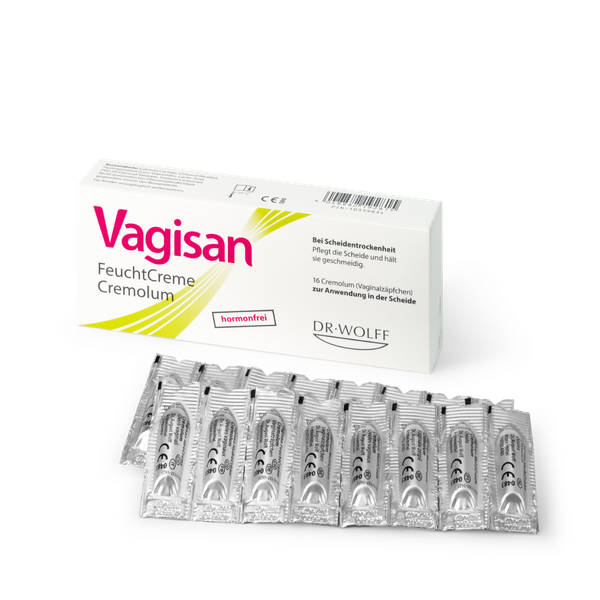 Viên đặt dưỡng ẩm chuyên sâu, giảm khô hạn vùng kín Vagisan Feuchtcreme Cremolum - 16 viên