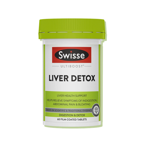 Viên uống Swisse Ultiboost Liver Detox hỗ trợ cải thiện chức năng Gan (Hộp 120 viên)