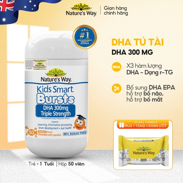 Nature's Way DHA 300mg Triple Strenght 50 Viên