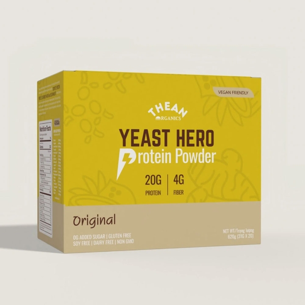 The An Organics Yeast Hero Protein Hộp 620g (20 gói x 31g)