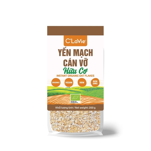 Yến mạch cán vỡ hữu cơ C'LaVie 200g