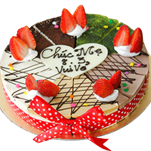 Tiramisu trang trí trái cây