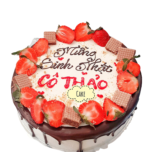 Tiramisu trang trí dâu