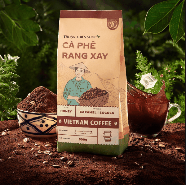 CÀ PHÊ RANG XAY ROBUSTA HONEY LOẠI 1 ( túi 500g)