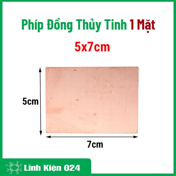 Bộ 3 Tấm Phíp Đồng Thủy Tinh 1 Mặt 5x7cm 1.6mm