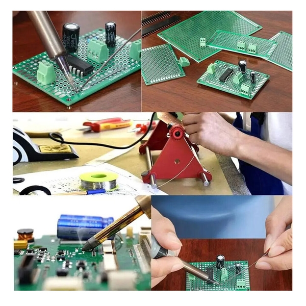 Phíp Đồng Đục Lỗ 2 Mặt PCB Xanh Tốt Dày 1.6mm