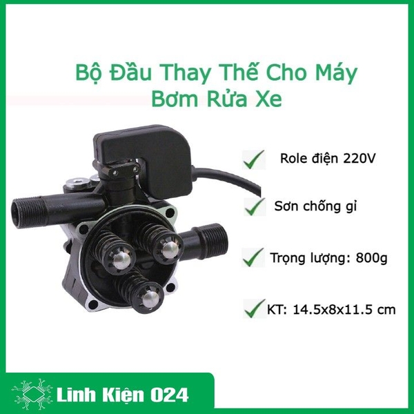 Bộ Đầu Thay Thế Cho Máy Bơm Rửa Xe