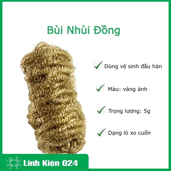 Bùi Nhùi Đồng Dùng Vệ Sinh Đầu Hàn