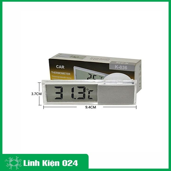 Nhiệt Kế Kỹ Thuật Số Màn Hình LCD Xuyên Thấu K-036 ( -20°C - 110°C) (k5b16)